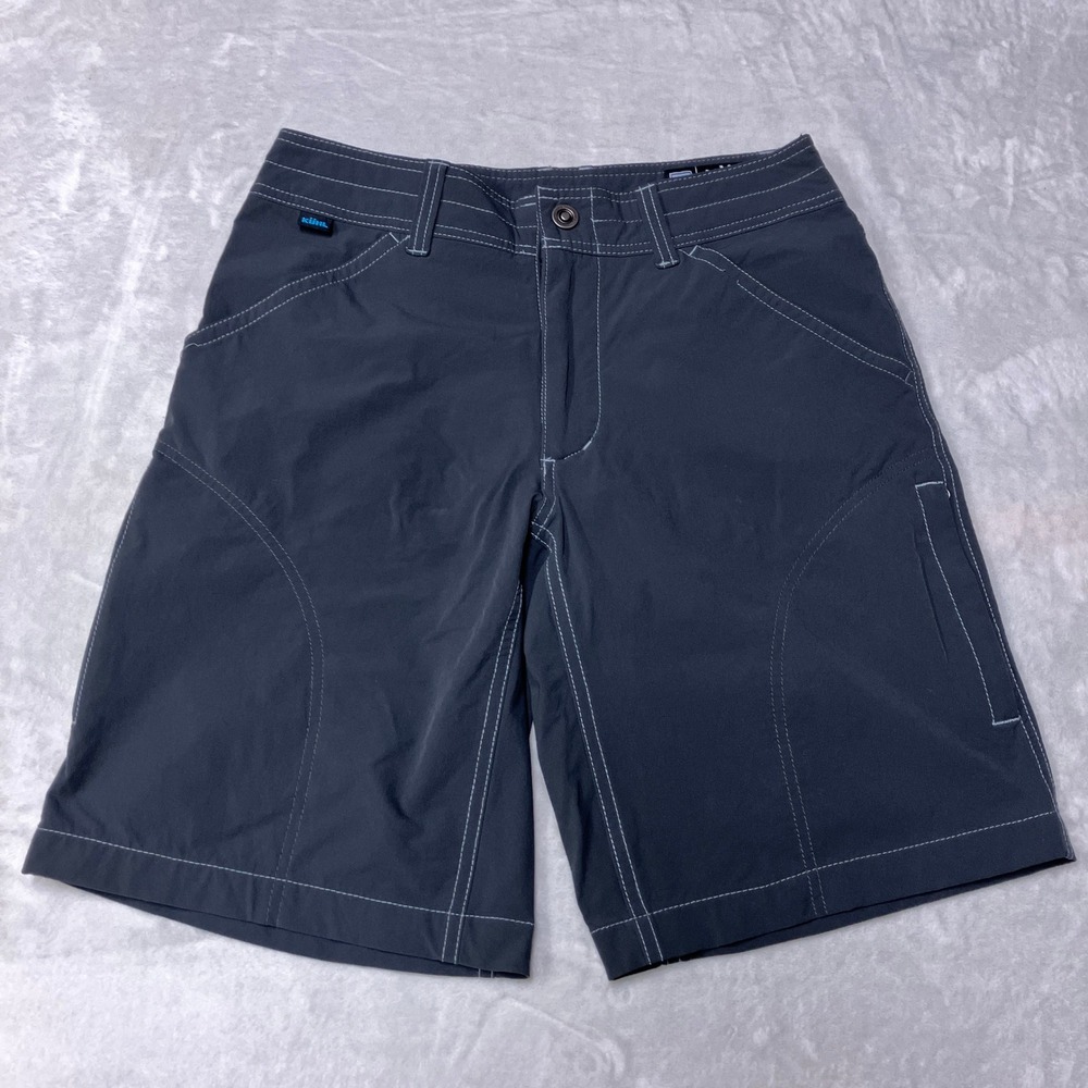 KUHL Shorts Renegade 10" Inseam Cargo Hiking Technical Stretch Gray Mens 30